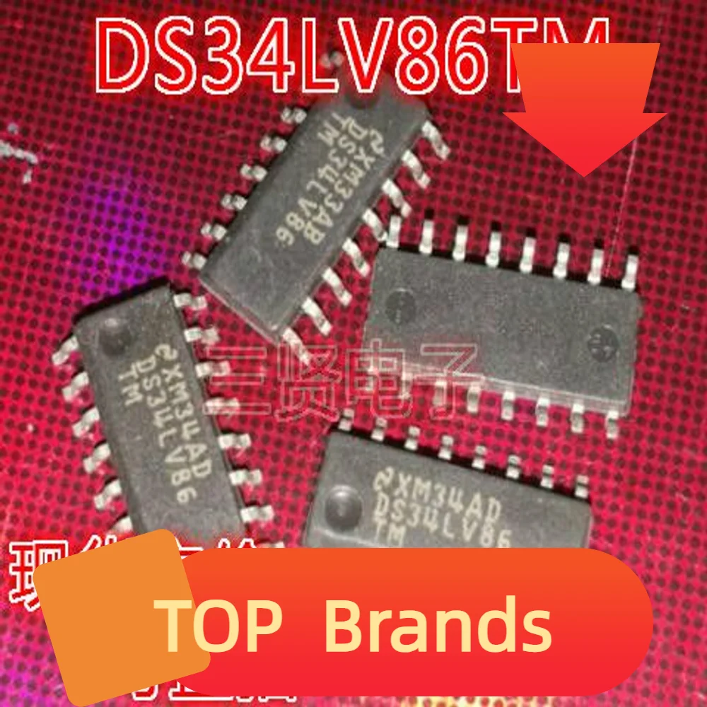 شرائح IC الأصلية ، DS34LV86TM SOP-16 ، 10 قطعة ، جديد