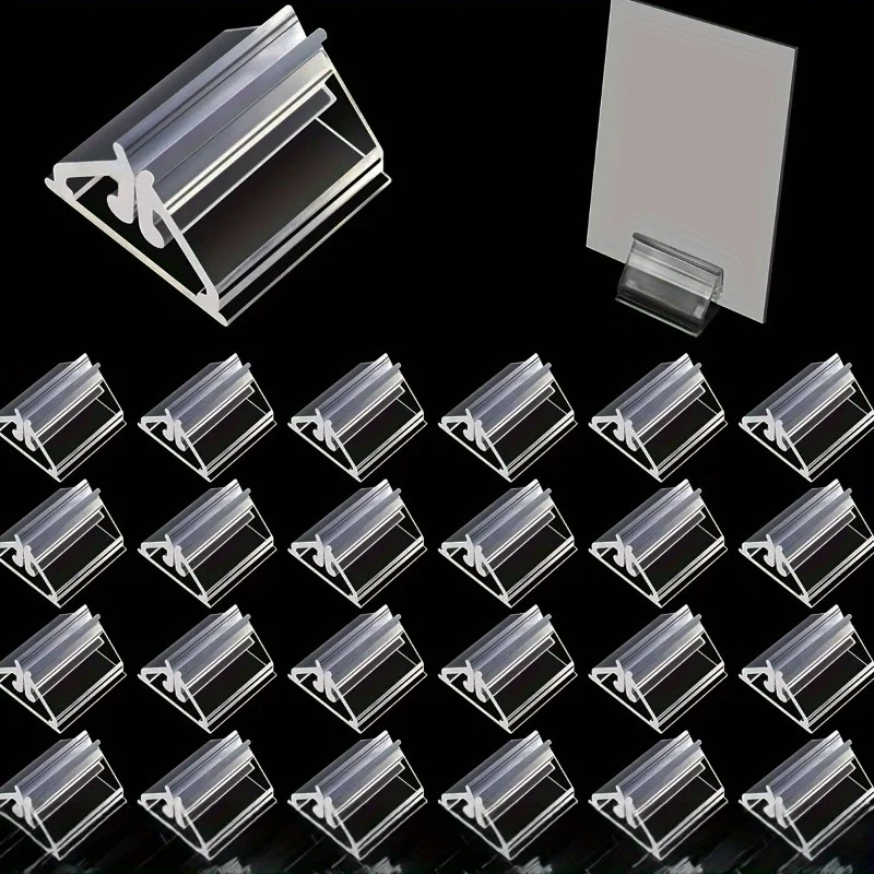 Clear Acrylic Card Display Stands  High Transparency Durable & Lightweight, Sturdy Card Holders for Home Office, Events, Parties