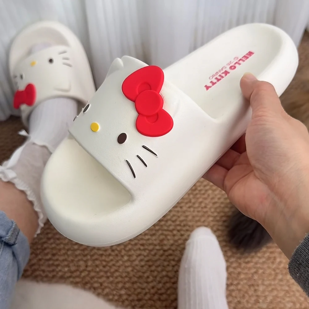 

Sanrio Hello Kitty Eva Slippers Anti-Odor Non-Slip Water Proof Open Toe Shower Sandals Ladies Indoor Home Pool Beach Daily Wear
