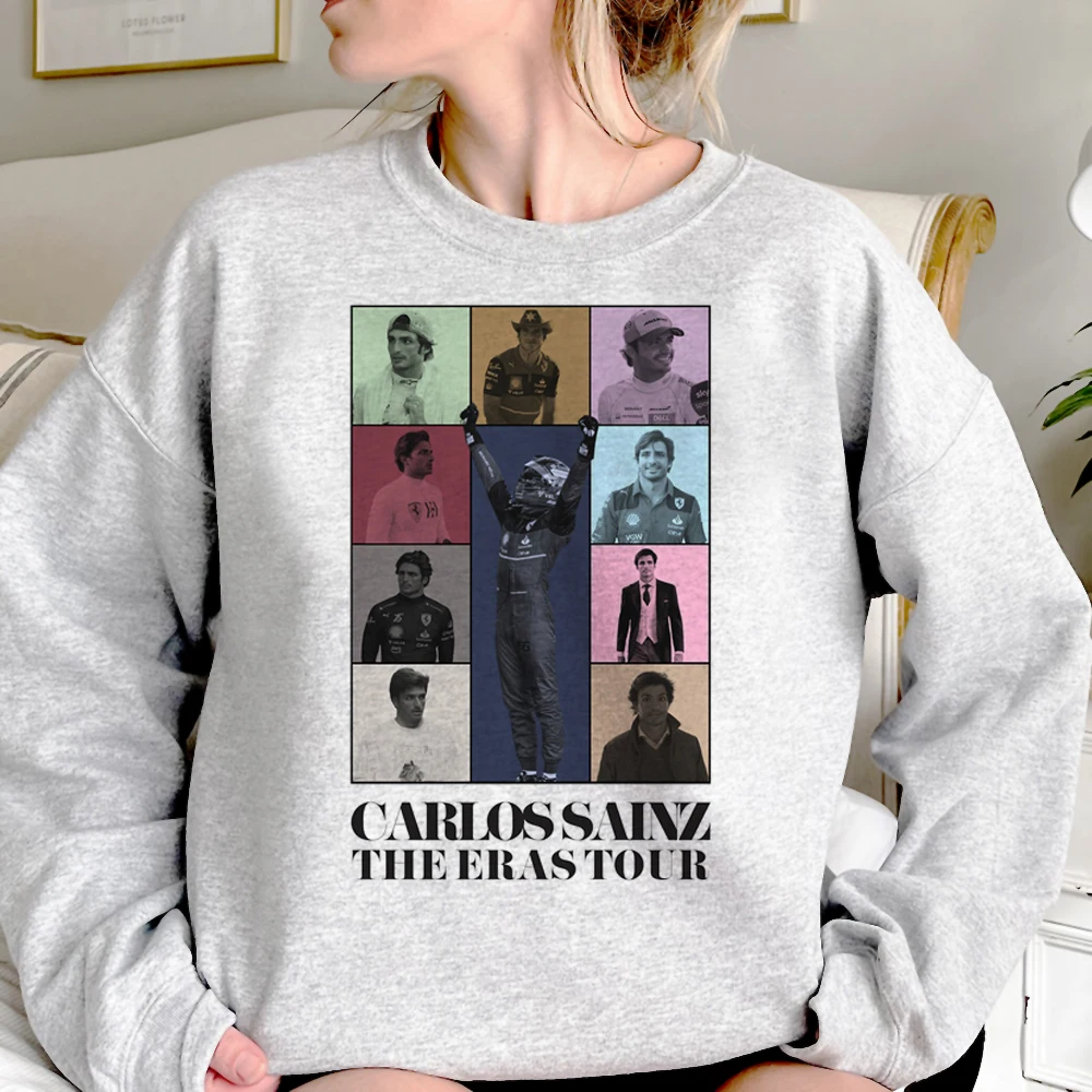 Carlos Sainz hoodies women gothic vintage Winter  sweater sweatshirts female japanese clothing