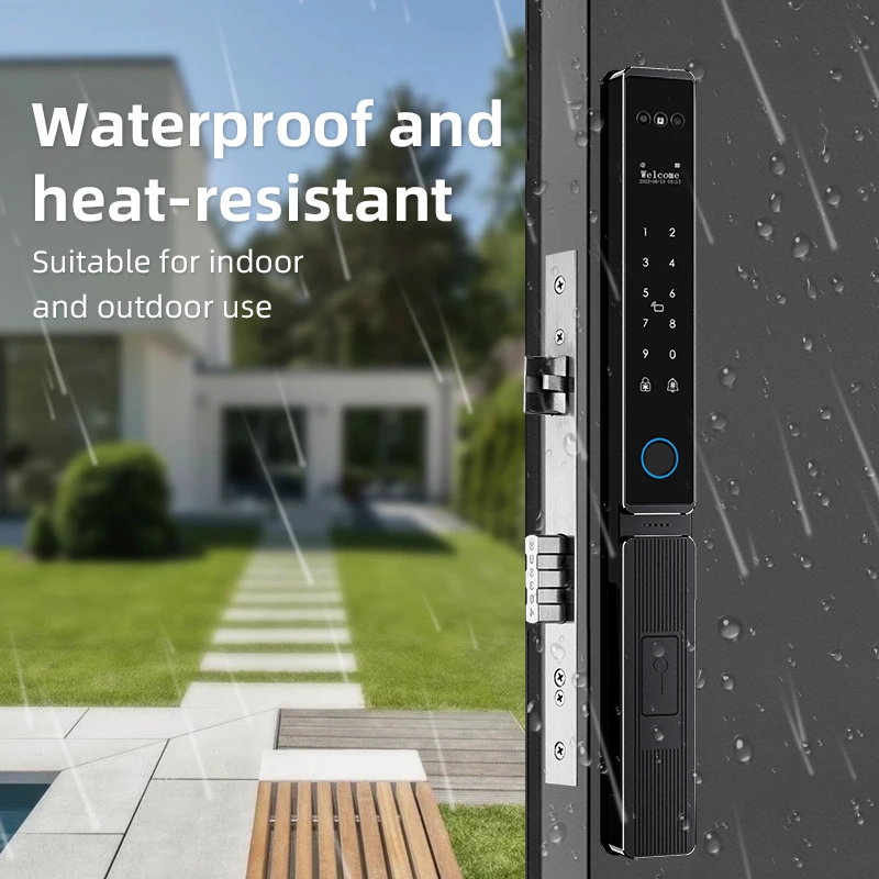 3D Facial Fully Automatic Smart Door Lock WiFi Remote Unlock Password IC Card Face Recognition Electronic Lock For Home Security