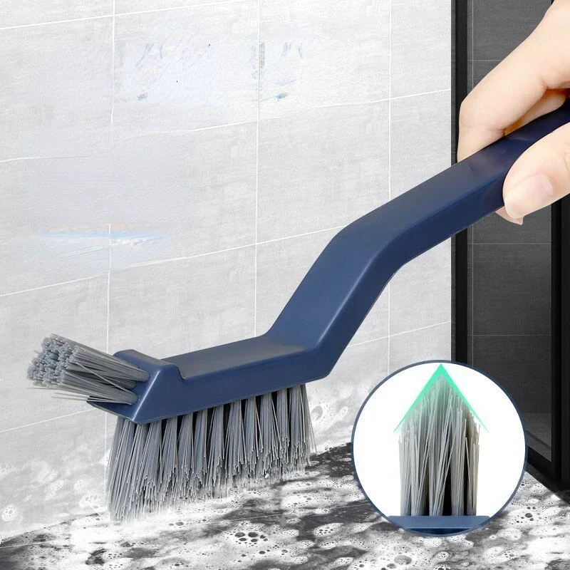 2-in-1 Bathroom Tile Floor Gap Cleaning Brush Window Groove Convenient Household Corner Cleaning Tools Multipurpose 28 cm