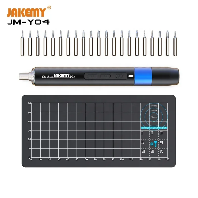 

NEW Design JM-Y04 Electric Screw Driver 25 In 1 Magnetic Electronic Precision Lithium-ion Chargeable Power Screwdriver Set