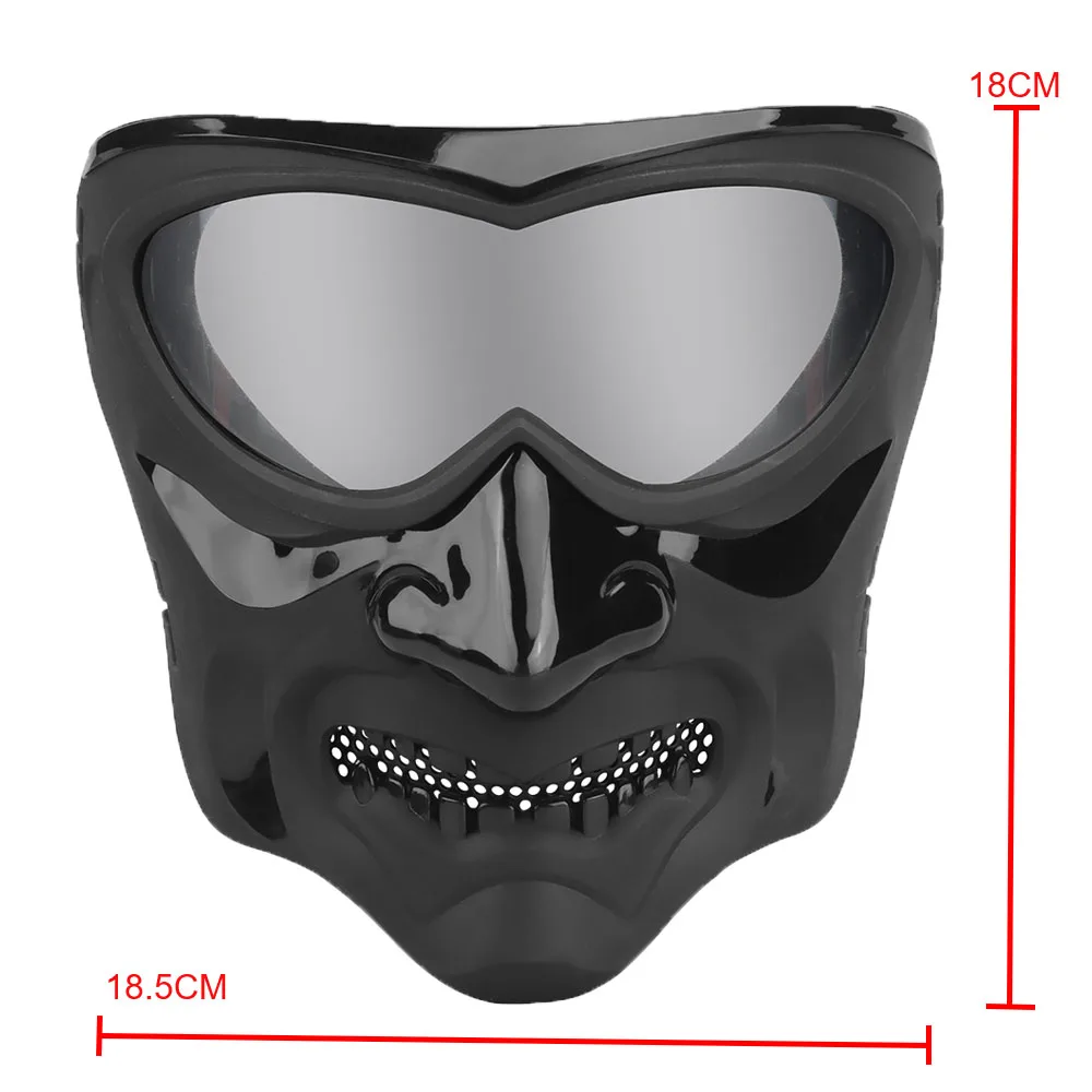 Tactical Airsoft Masks Full Face Paintball Shooting CS War Game Protection Mask Halloween Party Cosplay Props Night Knight Mask