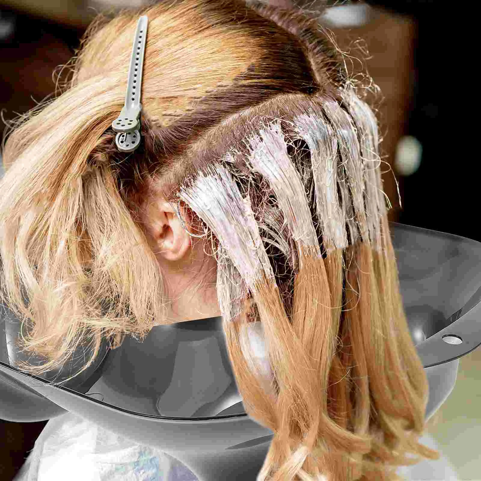 Dye Shampoo Hot Drip Plastic neksteun Zwarte kleur voor herbruikbare bescherming van kleding Waterpermanentopslag Gemakkelijk voor salon