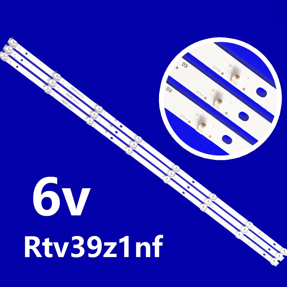 

1/5/10 компл. светодиодная лента для подсветки для Rca Rtv39z1nf Rtv40p28nf Sansui Smx40p28nf Smx-40p28nf MS-L1795 JL.D39042330-006AS-M 6 В 8 светодиодов