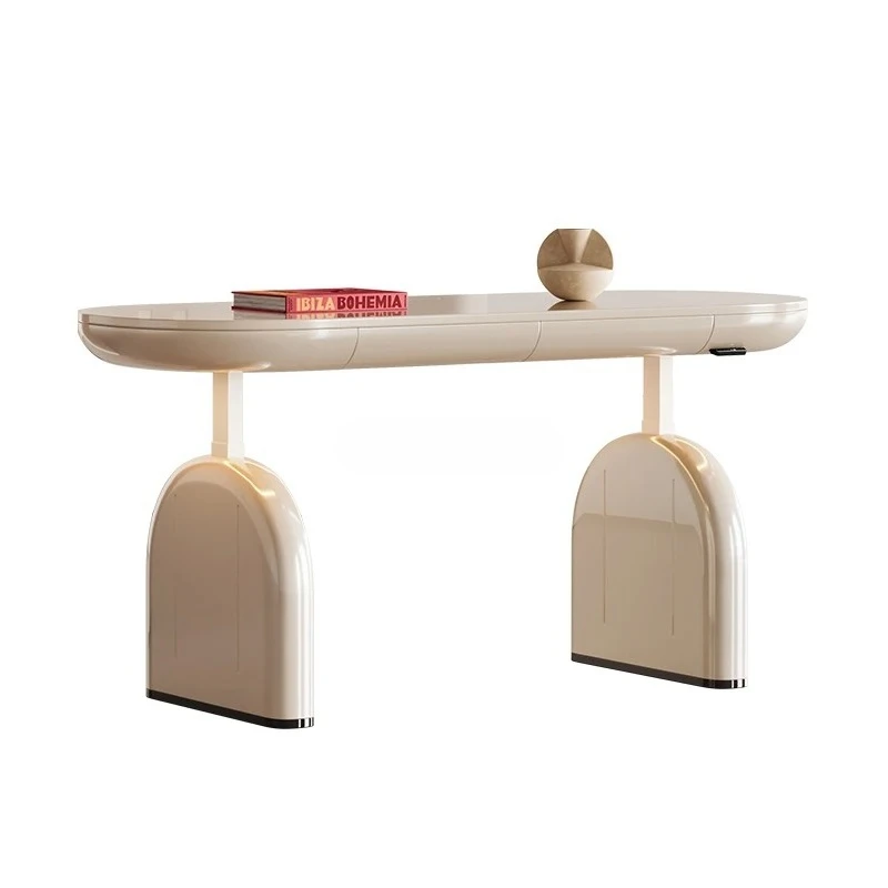 Italian light luxury high-end electric lifting desk modern simple household writing computer desk