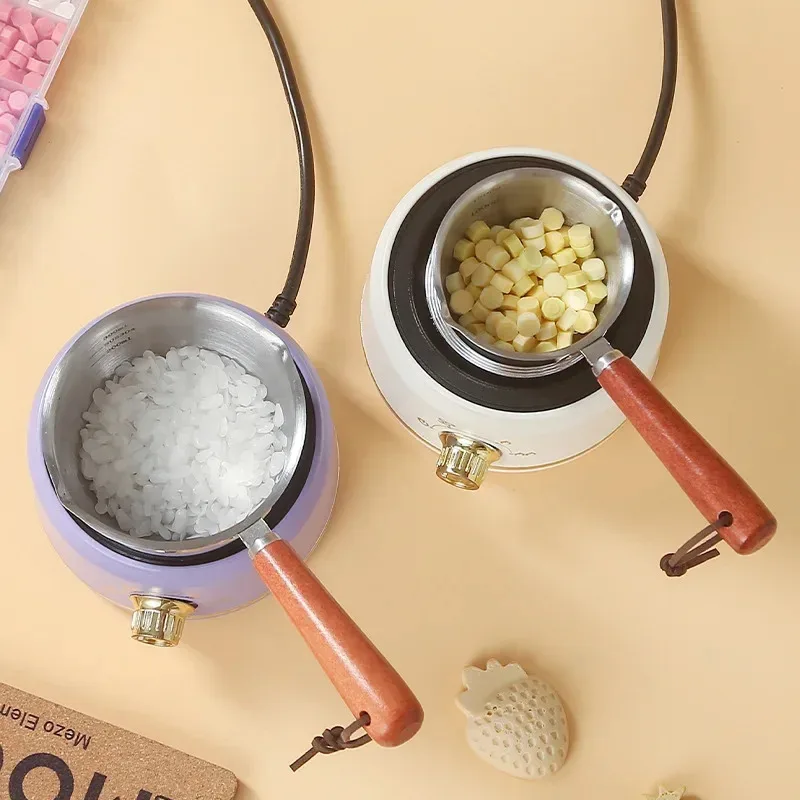 

TOPLIVING DIY Tool Stainless Steel Mini Wax Sugar Butter Melting Pot Insulation Heating Furnace