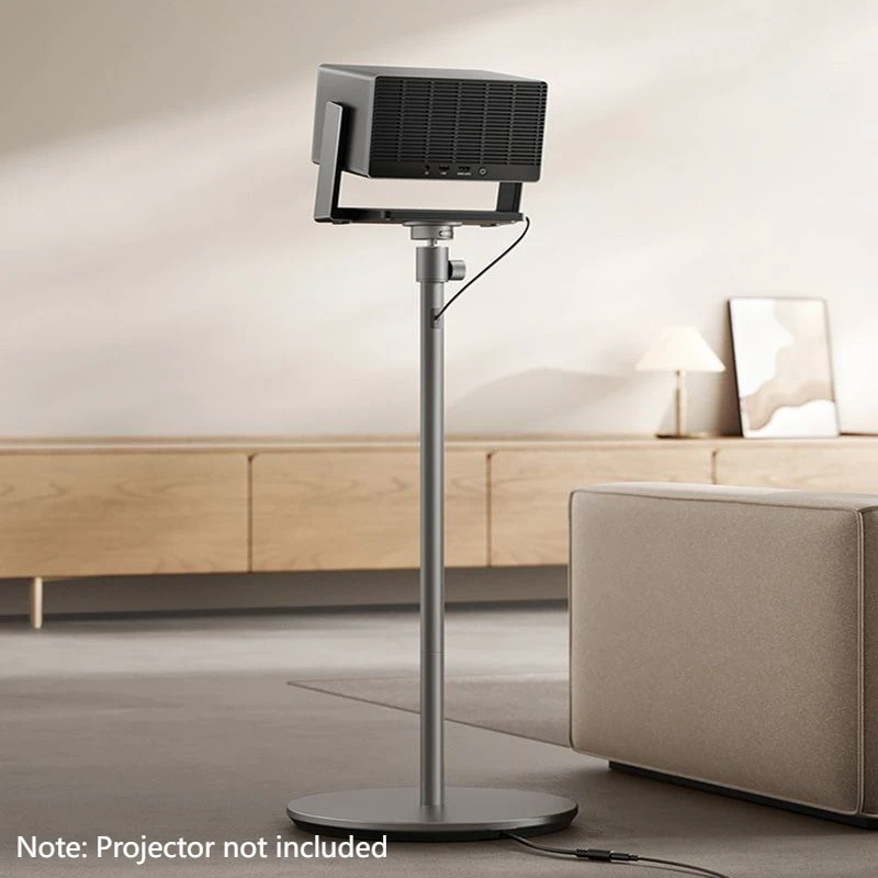 Original Xiao-mi Projector Floor Stand,Floor Bracket with Hidden Power Cable 34cm Chassis,Aluminum Alloy Gimbal Stand MAX 5KG