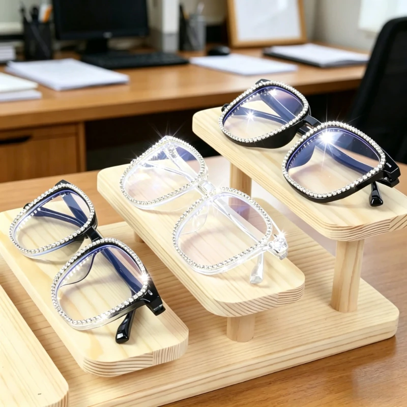 Transparente quadratische Computerbrille mit PC-Gestell für Damen und Herren, Anti-Blaulicht-Rechteckbrille, optische Schutzbrille