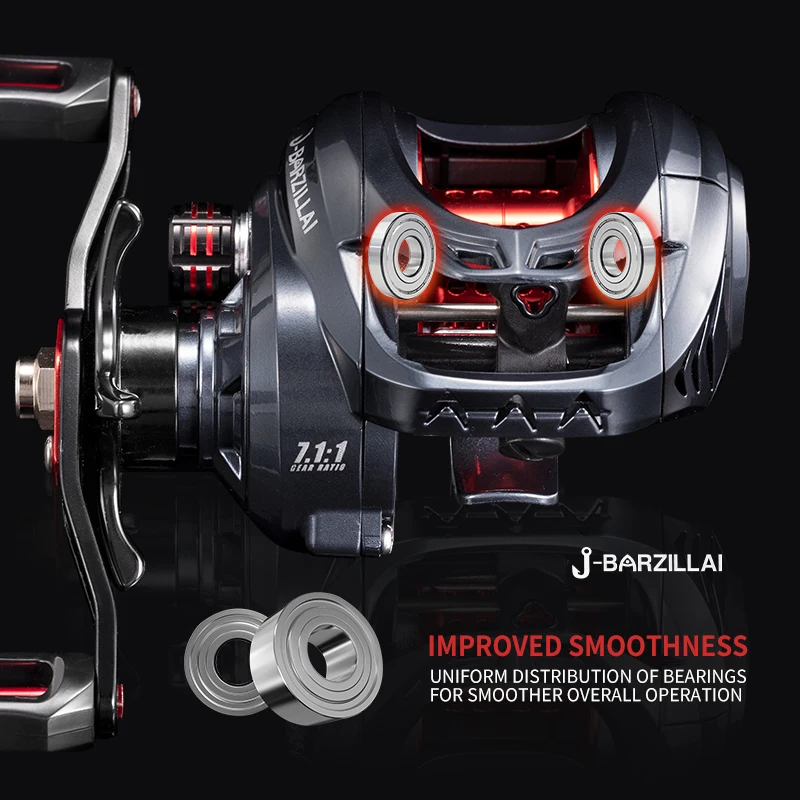 J-BARZILLAI SE Spinning Reels Ultralight Metal 5.2:1 Gear Ratio 2000-7000 Saltwater Or Freshwater Big Max Drag Fishing Reels image 2