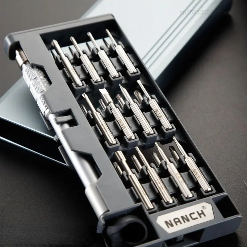 Imagem -02 - Nanch 24 em Precision Combinação Chave de Fenda Versão Botão do Telefone Móvel Computador Drone Maintenance Repair Tool para Casa