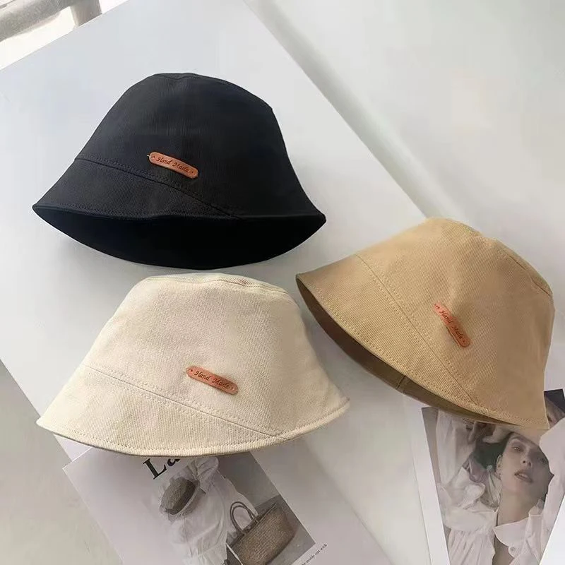 

1 Pc Autumn Spring Outdoor Tour Bucket Hat Lady Girl Solid Color Sun Visor Hat Foldable Sun Protection Fisherman Panama Basin Ca