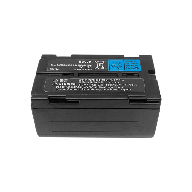 New BDC70 Battery For Sokkia CX/RX-350 OS/ES For Top Total Station 7.2V 5240mAh Rechargeable Li-ion Battery