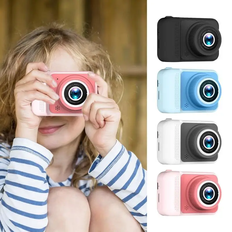 

HD Kids Digital Camera 20MP Children Camera With Eye Protection Screen Built-In Game Shockproof Camera For Kids Christmas Gift