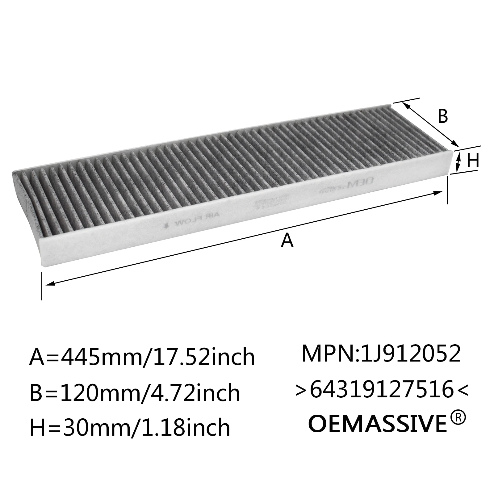 64319127516 64319127515 For MINI Cooper R56 Coupe R58 Paceman R61 Car Activated Carbon Pollen Cabin Air Conditioning Filter X2