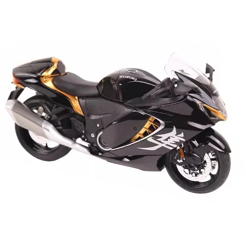 1:9 2022 SUZUKI Hayabusa GSX-100 Alloy Motorcycle Diecast Model Soung & Light Toy Collect Display Ornament Gift Box for Children