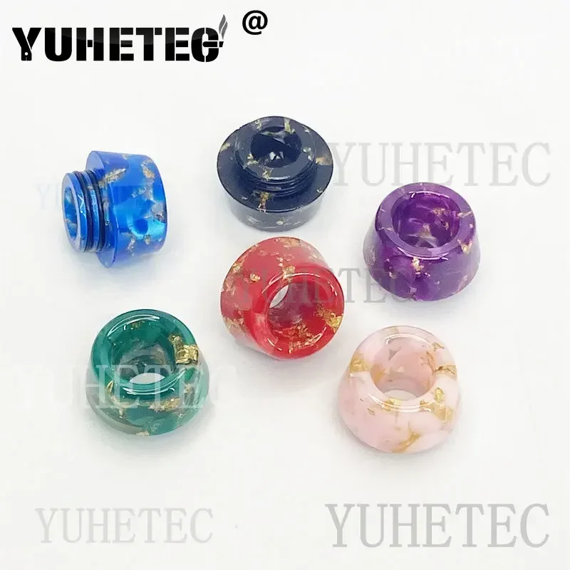 1PC/10PCS 810 드립 팁 수지 Vape 밀짚 조인트 무작위 색상