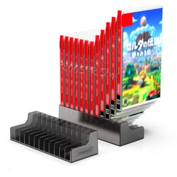 Nintend Switch OLED Game Card Box Storage Stand 12 pezzi Game CD disk Case Holder per Nintendo Switch custodia per schede SD OLED / Lite