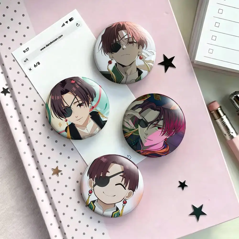 

H-Hayato S-Suo W-WIND B-BREAKER Laser Badge Creative Pins Brooch for Bag Clothes Hat Decor Gifts Fans Collect