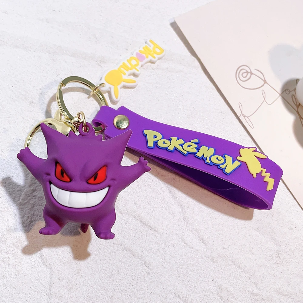 Niedlicher Pokemon Pikachu Schlüsselanhänger, weicher Puppenanhänger, Schulranzen-Taschenanhänger, Schlüsselring, Souvenir, Dekoration, Geschenk für Pokemon-Fans