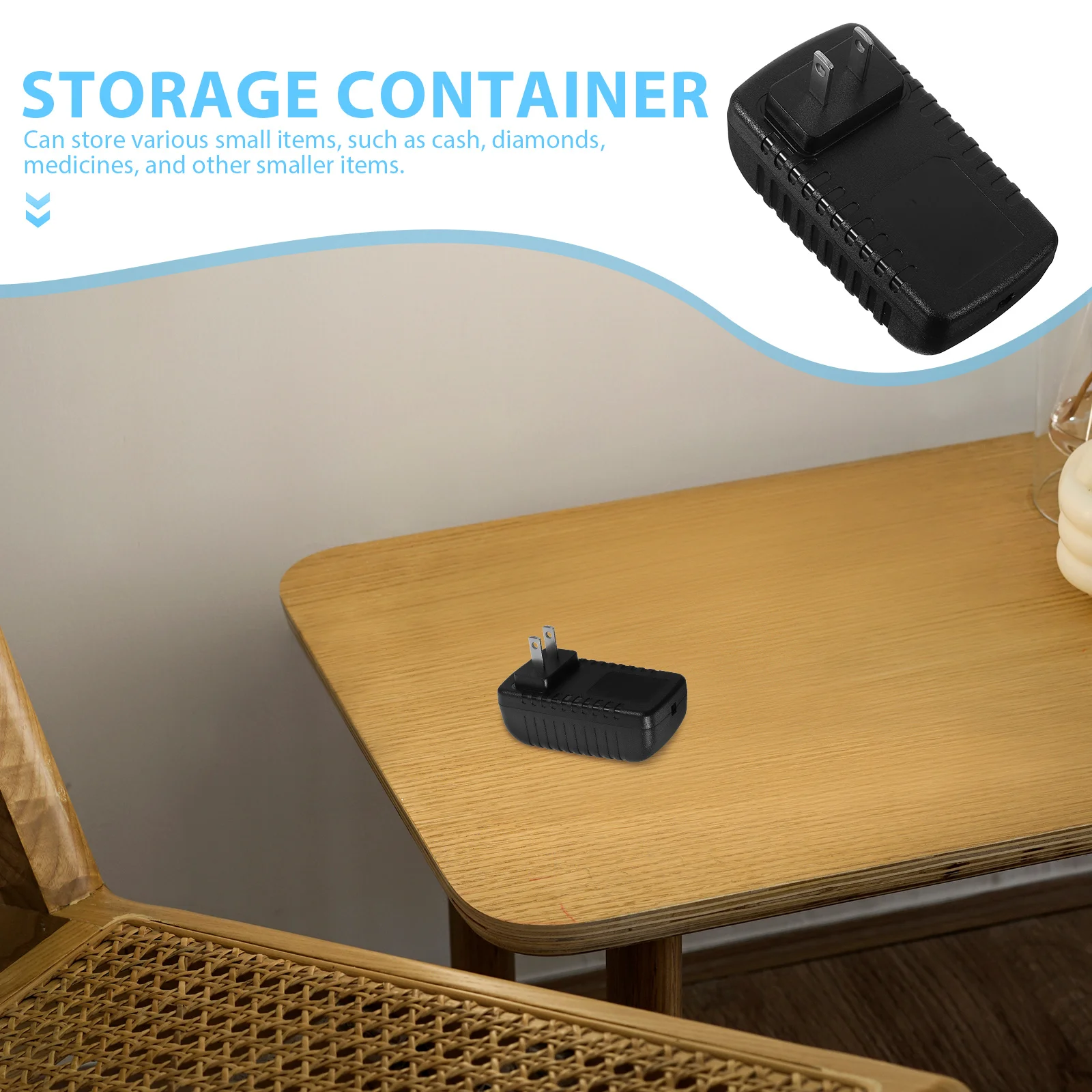 1 قطعة صندوق المال المخفي البلاستيك حقيبة للتخزين لأمن المنزل سر النقدية حامل حاوية آمنة صغيرة مخفية