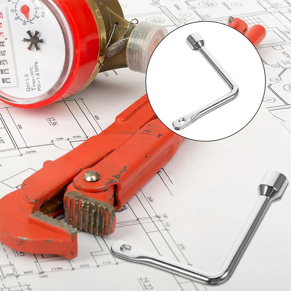 Llave triangular para puerta de ascensor, llave de válvula Universal, llave de utilidad multiusos para medidor de agua, armario eléctrico, hidrante contra incendios, 3 uds.