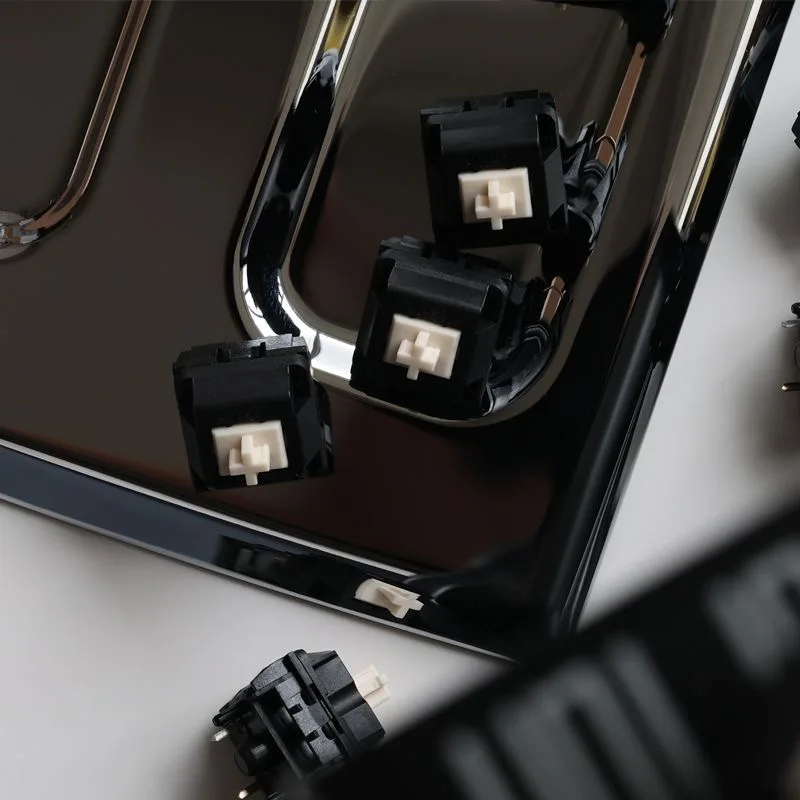 Kailh BCP interruptor de apagado STUDIO MX 5 pines 52g interruptores lineales PA66 crema culm Teclado mecánico interruptor rápido para juegos carrera corta