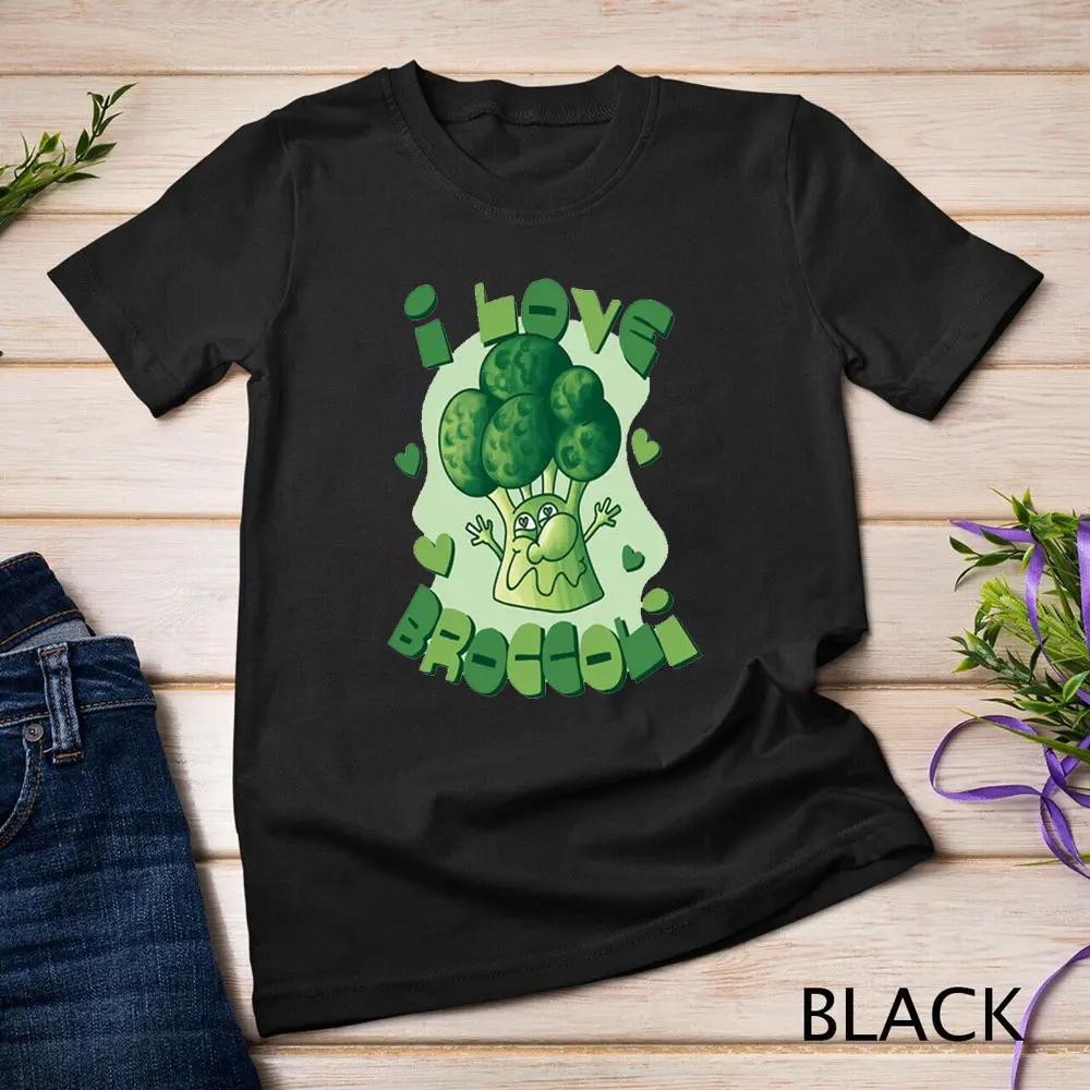 Broccoli Lover T-Shirt Vegan Women Tee Vegan Gift Broccoli Studs Plant Lover Gift Vegetable Spirit Graphic Unisex TShirt