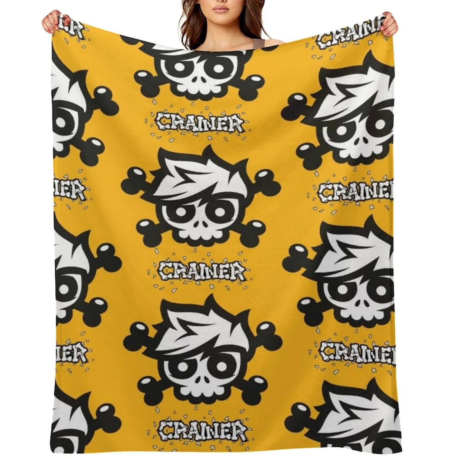 

Crainer Exclusive Logo Throw Blanket Sofa Throw Luxury Throw Plaid on the sofa Furry Blankets