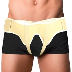 Cinturón de Hernia Inguinal para hombre, braguero de soporte deportivo para ingle individual/doble, correa ajustable con almohadillas de compresión