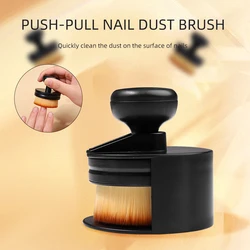 1PCS Simple Push-Pull Nails Art Brush Dust Cleaning Make Up Brush Manicure Accessories equipment Tools