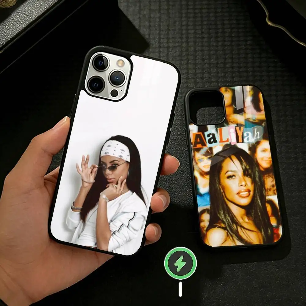

Singer A-AaliyahS hip pop Phone Case For iPhone 17,16,15,14,13,12,Plus,Pro,Max For Magnetic Wireless Charge