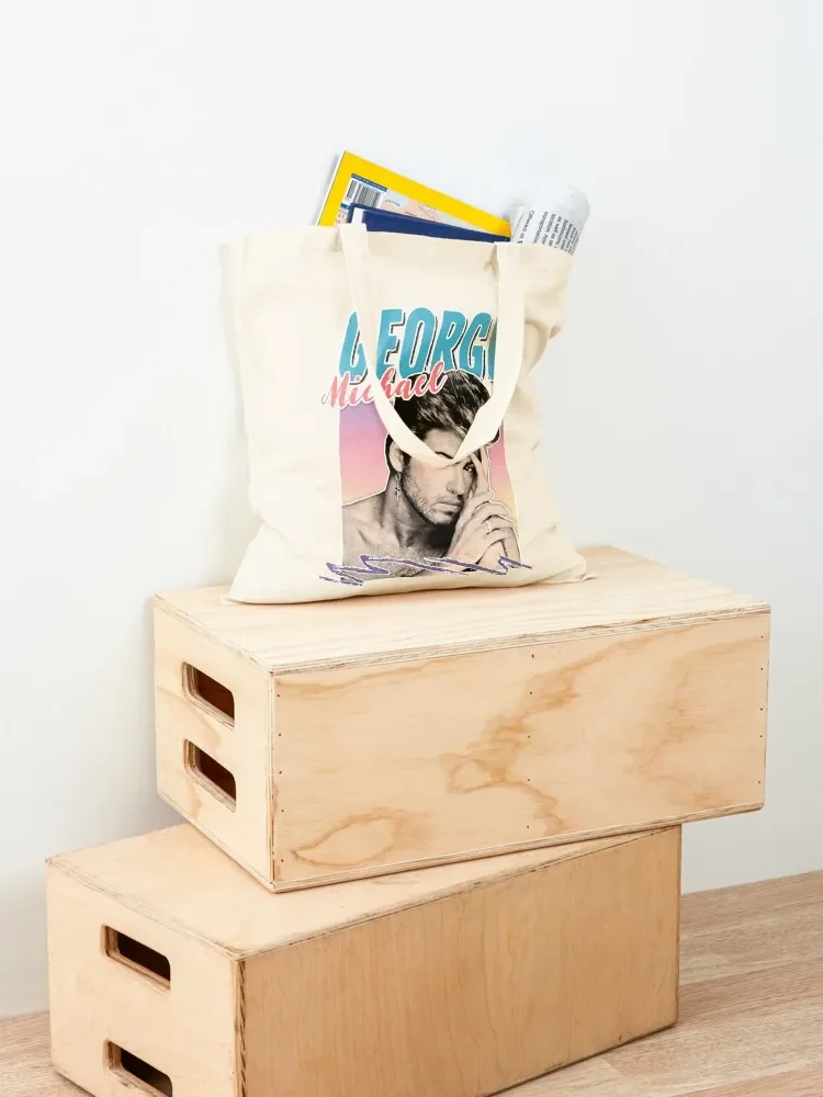 Géорörgie Micheáillt 1980s تصميم جمالي على غرار حمل حقيبة حقيبة ملابس امرأة حقيبة قماش قنب للنساء حقائب اليد الإناث #4