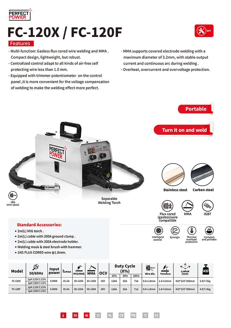 110V 220V Mini MIG Welding Machine Portable Mini Inverter Arc Chinese Inverter IGBT Welding Machine poste a souder