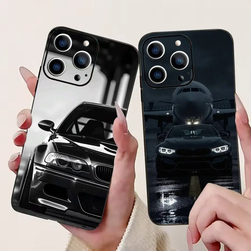 Capa de Silicone Macia Sleek Car B Vibe para iPhone 17 16 15 14 13 12 11 X XR Plus Pro Max Plus