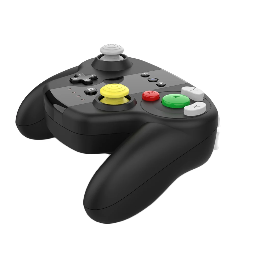 وحدة تحكم لاسلكية غمبد لنينتندو سويتش برو PC تصميم جيروسكوبي مدمج قبضة محمولة اهتزاز محرك مزدوج مع NFC