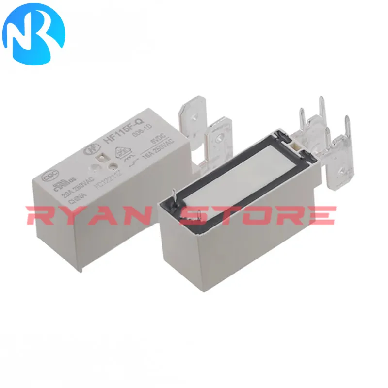 5Pcs HF115F-Q-005-1H HF115F Q 012 1H 115F-Q-024-1H HF115F-Q-048-1H HF115F Q 006 012 024 1D DC5V 12V 24V 48V 16A 18A Power Relay