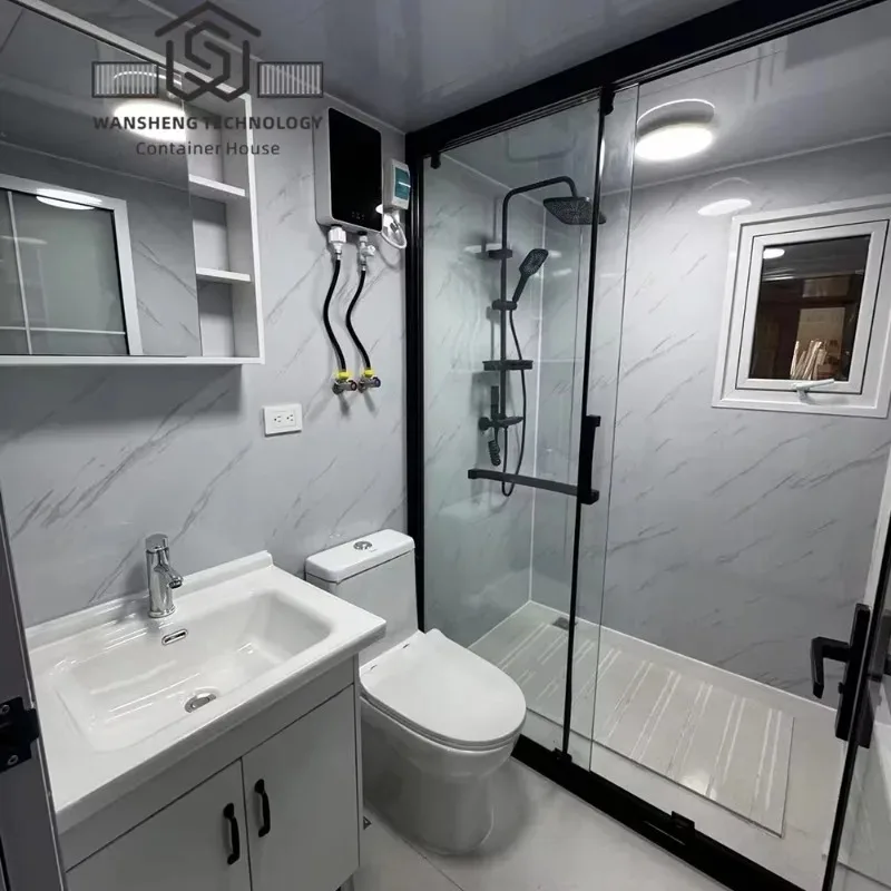 YG Customized Tiny House Ready To Live In 40 Ft 4 Bedroom Prefabricated House Extended Container House With Light Steel Frame