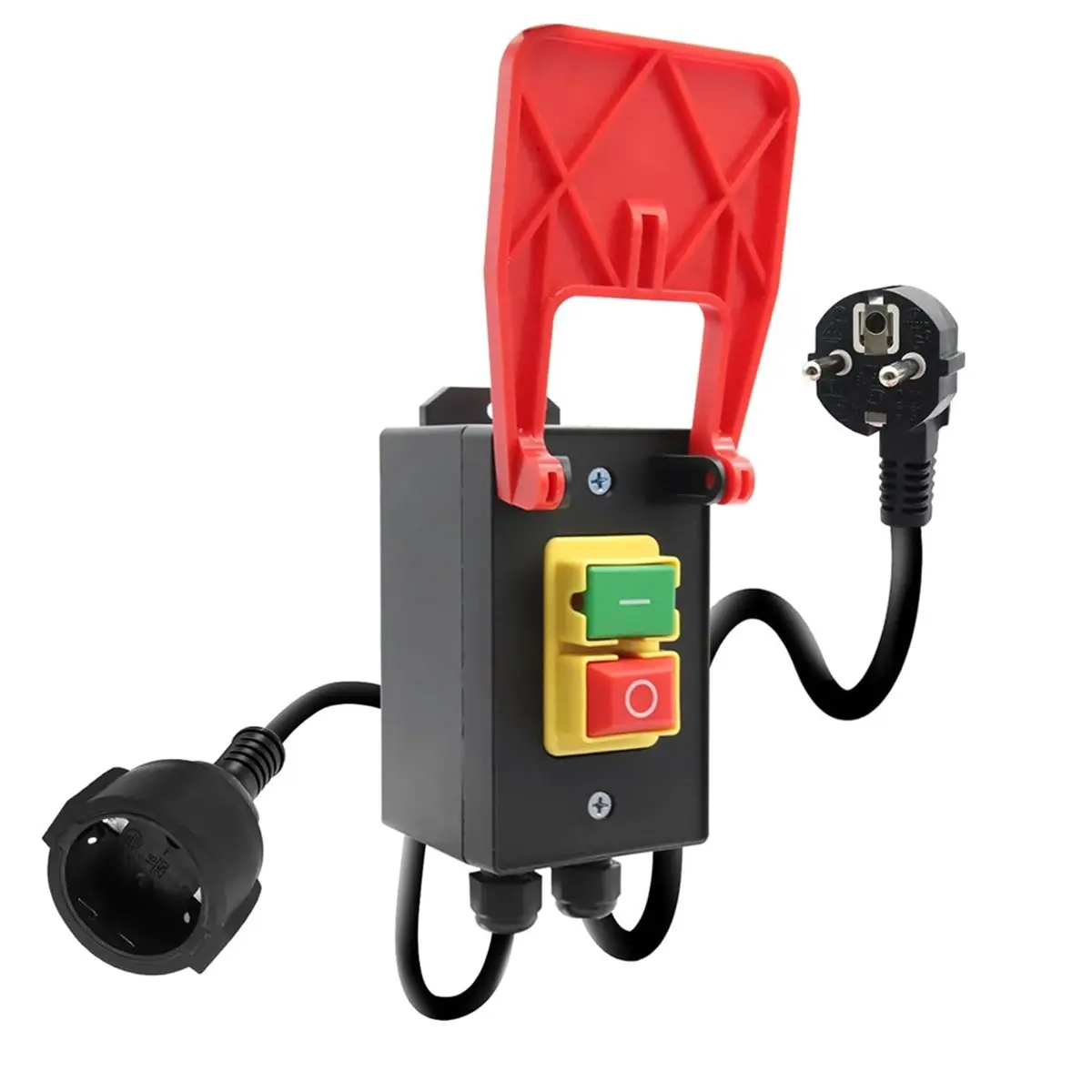 Budget-Friendly-Emergency Stop Switch 18A 150cm Single-Phase on/Off Switch for Milling Table and Others for Home, Workshop, DIY
