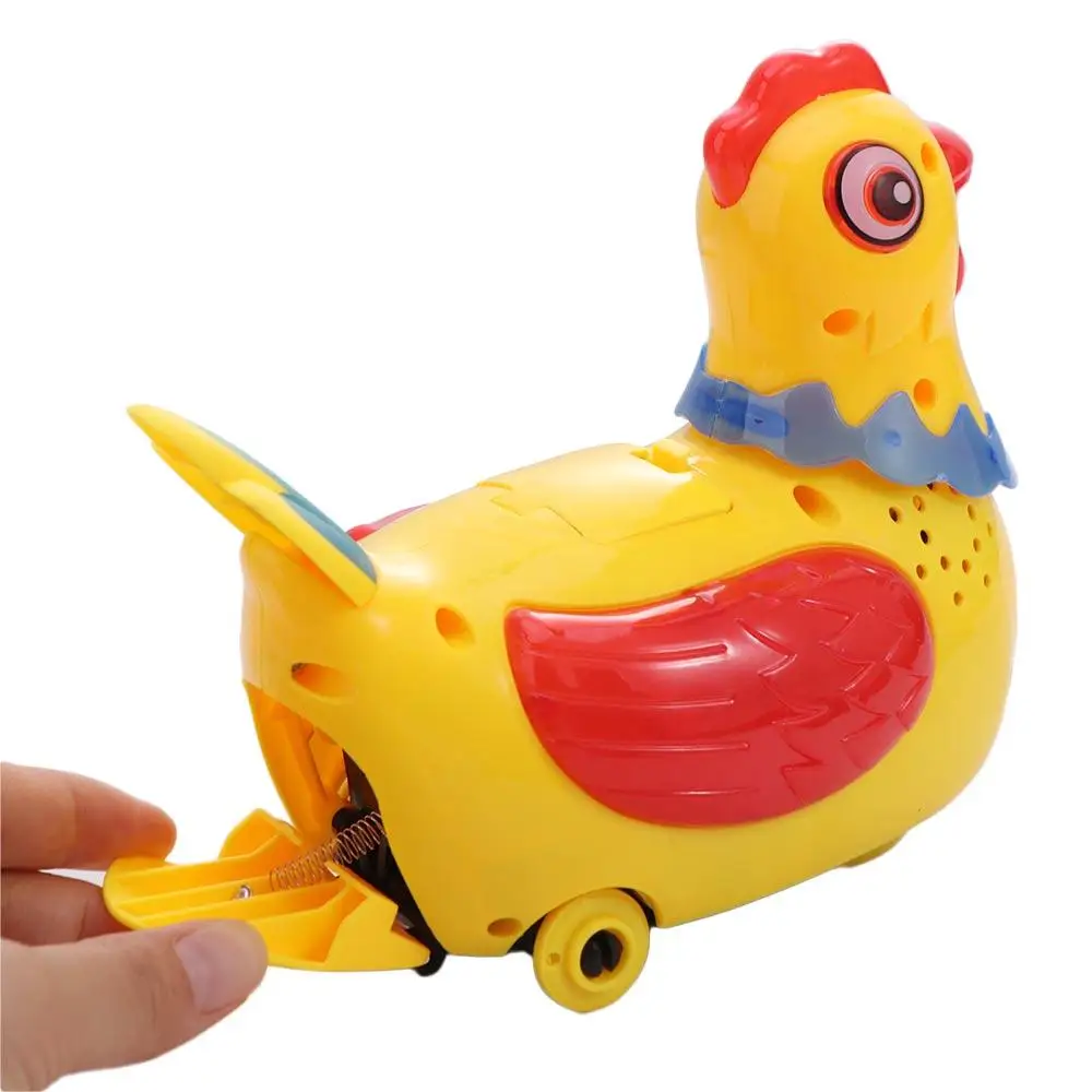 

Электрическая поющая и танцующая курица для прогулок, с функцией откладывания яиц, звуками и музыкой, развивающая игрушка, подарок на день рождения