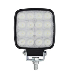 4 inch LED Flood Light Excavator Squar Forklift Tractor Heavy Duty Blub Offroad 12V 24V 6240LM Agricultural vehicles 1