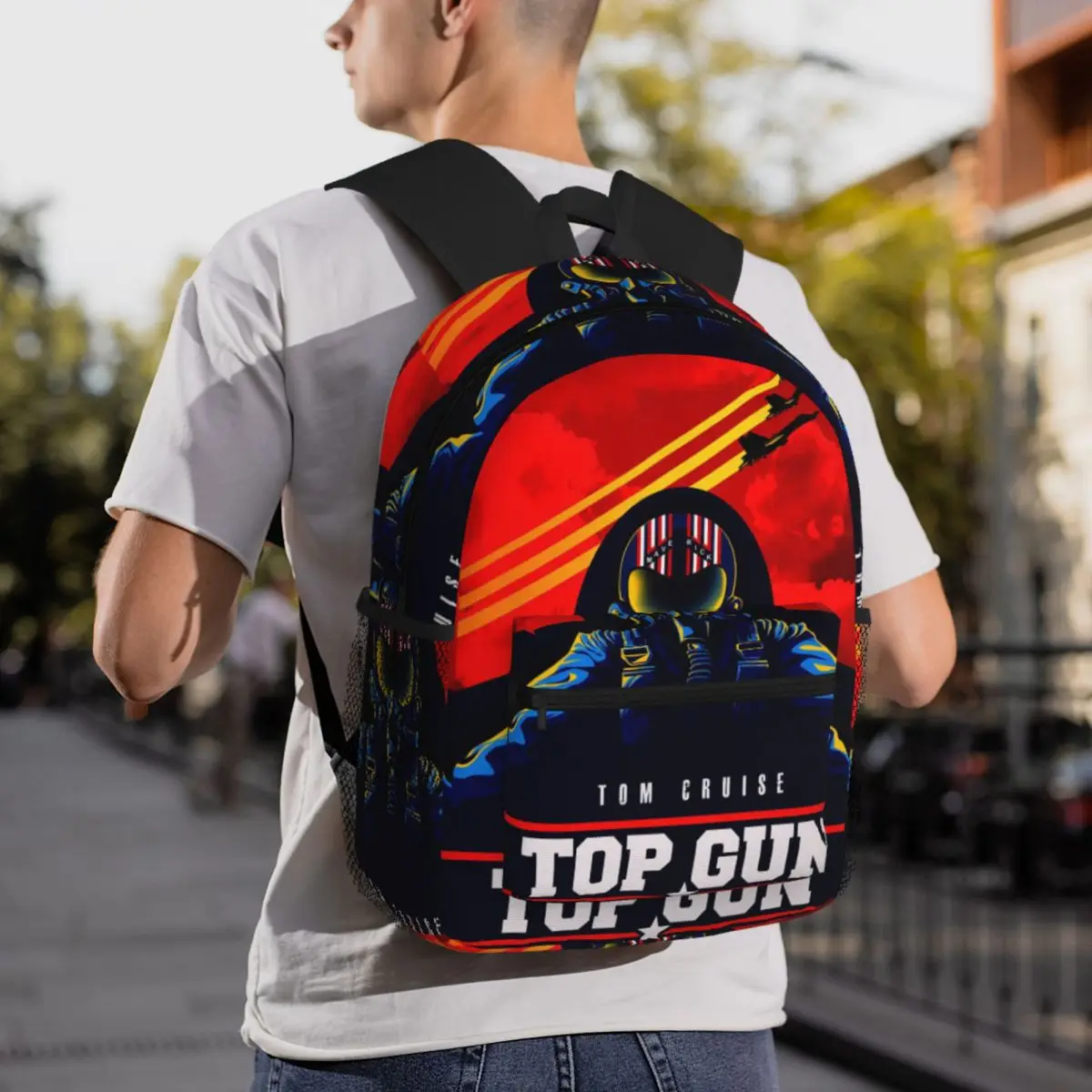 Top Gun Tom Cruise Maverick Студенческий рюкзак Школьная сумка Походный дорожный рюкзак для мужчин и женщин Модная сумка для книг Сумки на плечо