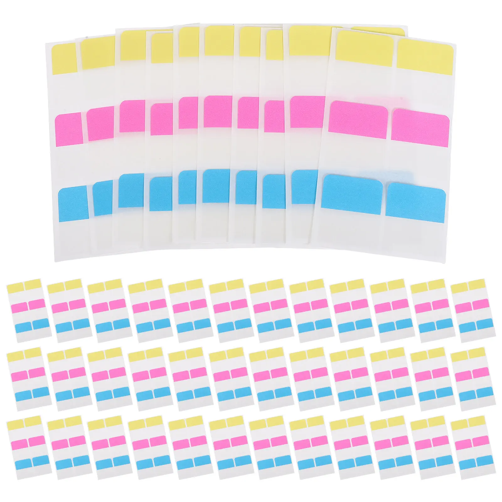 

60Pcs Sticky Index Tabs for Notebooks Files Bookmarks Writable Page Labels Colorful Filing Tabs for Book Classification and