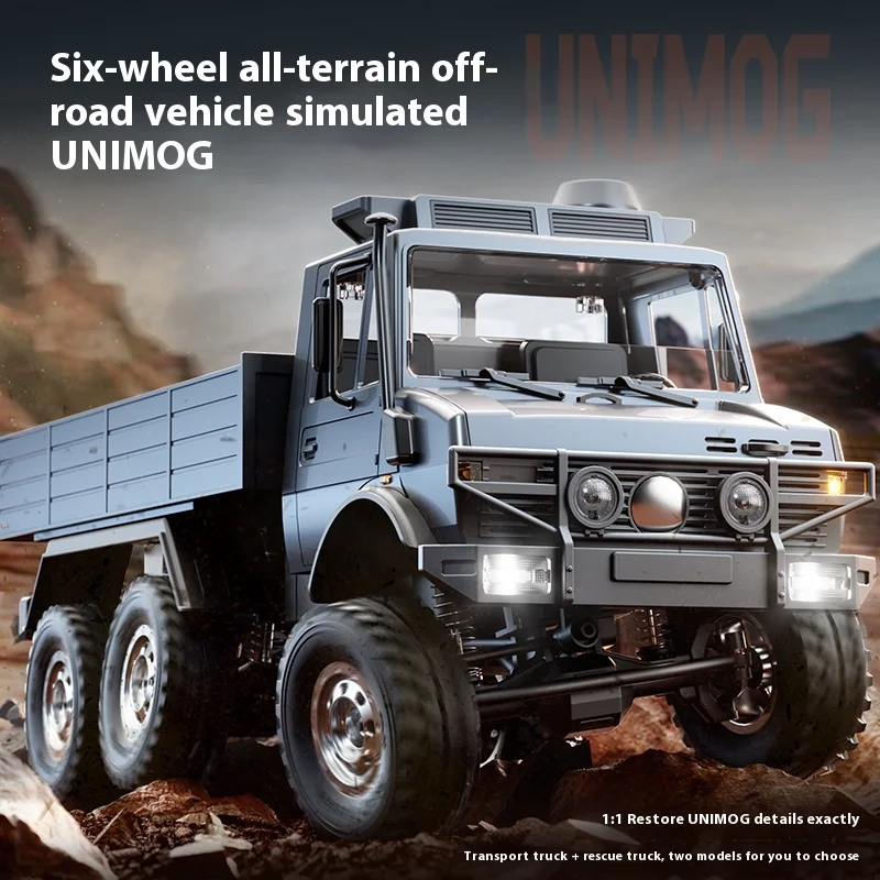 

JJRC C8823 Unimog Full-Scale Remote Control Car Toy - Six-Wheel Drive Off-Road Climbing Simulation Vehicle Gift for Ages 14+