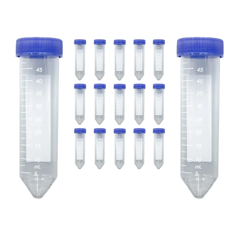 Scientific Conical Centrifuge Tubes 50ML, [50 Pack] Plastic Test Tube with Screw Caps, 50ML Sterile Test Tubes with Lids