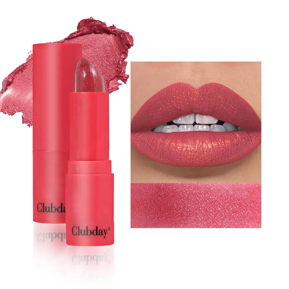 8 Colors Waterproof Non-stick Sparkling Lipstick Long Lipstick Red Makeup Lasting Glamor Cosmetics Lip Moisturizing R3c8