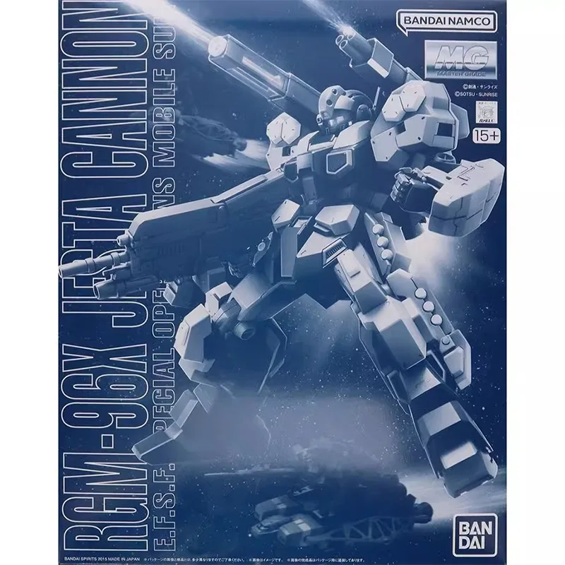 Oryginalna oryginalna Bandai Anime GUNDAM JESTA CANNON MG 1/100 RGM-96X Model montażowy zabawki figurka prezenty ozdoby kolekcjonerskie