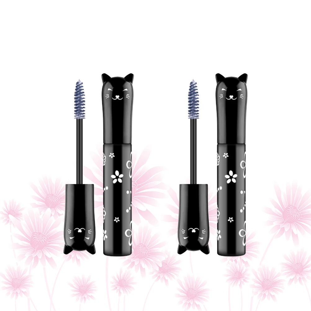 

2Pcs Lengthen Eyelashes Colored Mascara Waterproof Eyelash Mascara Eyelash Eye Makeup Tool Color 01 White