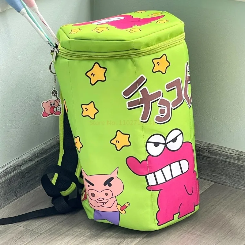 Bolso de peluche de dibujos animados para niña, mochila Kawaii Crayon Shin-Chan, bolso de hombro con cremallera de apertura superior, juguetes de peluche de Anime, regalo de cumpleaños